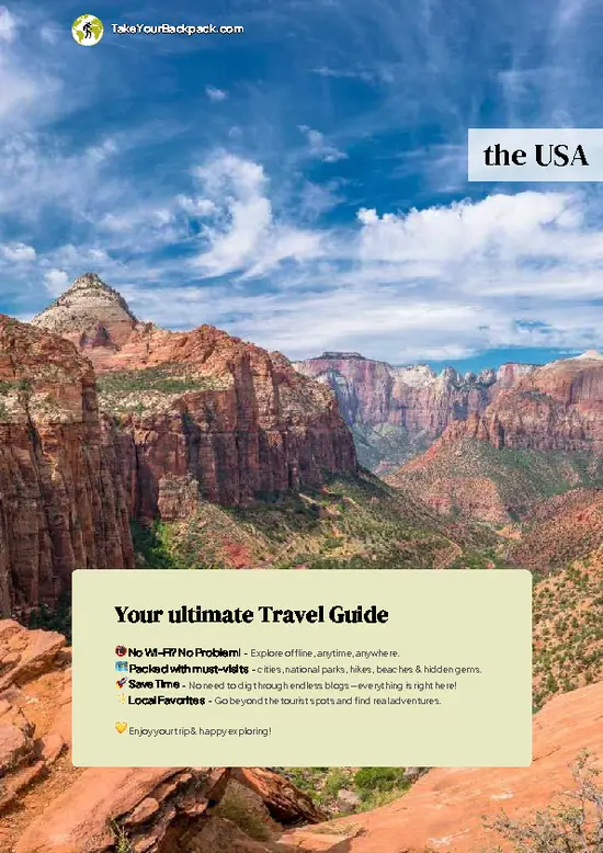 example page 0 from our offline Travel Guide for United States
